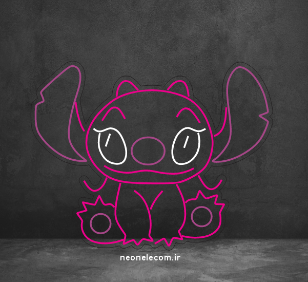 تابلو نئون استیچ Stitch Angel کد 105 با آداپتور