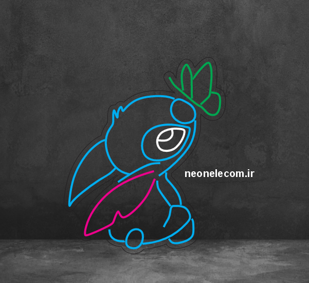 تابلو نئون فرشته استیچ Stitch Angel کد 106 با آداپتور