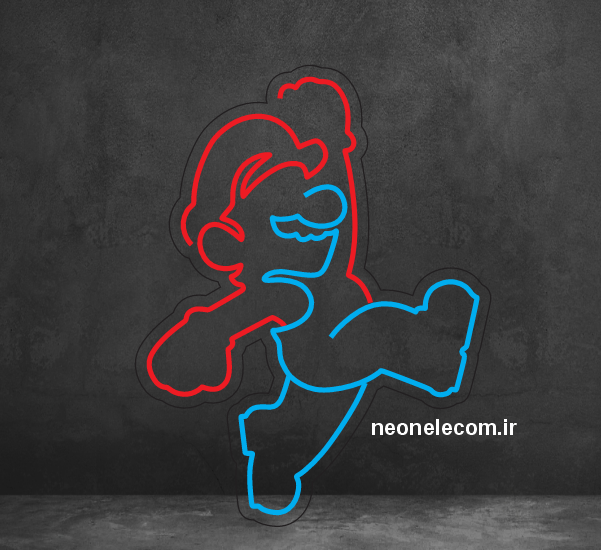 تابلو نئون قارچ خور (Dr.Mario) کد 111 با آداپتور