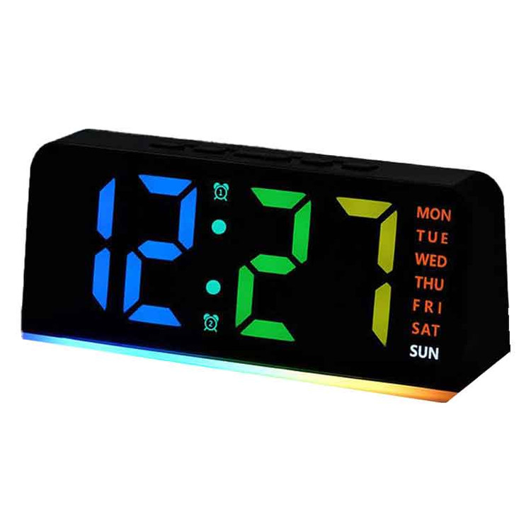 ساعت دیجیتال رومیزی هفت رنگ کد 739